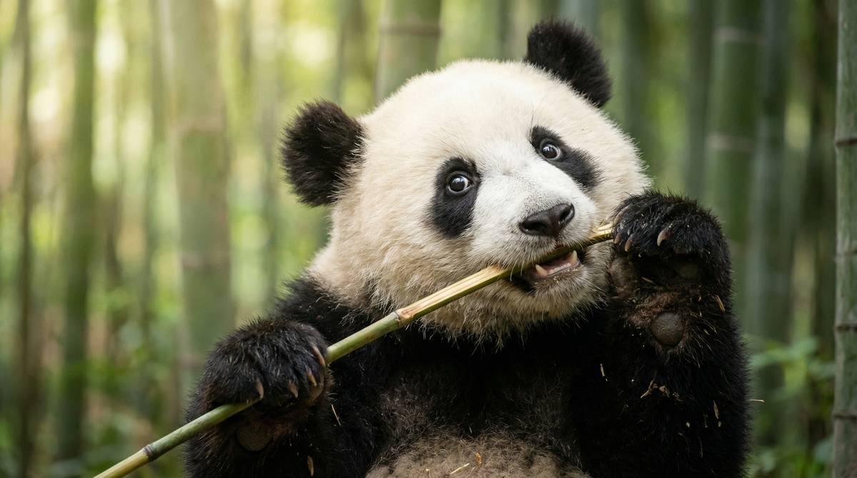 母狗熊猫视频 - 大熊猫竹林漫步