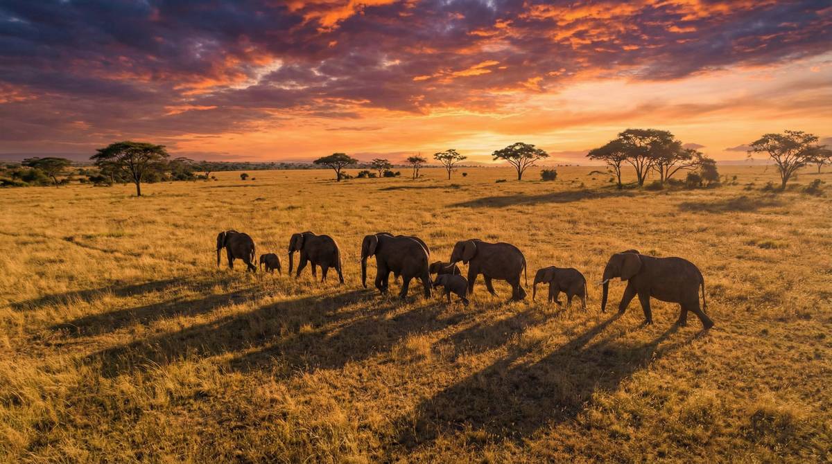 母狗非洲象视频 - 草原迁徙